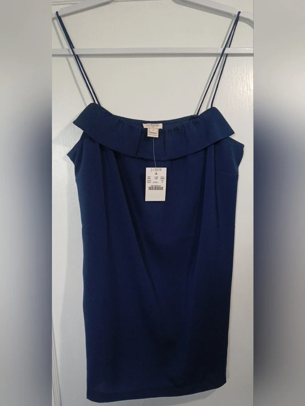 J. Crew Navy Blue Spaghetti Strap Top - NWT